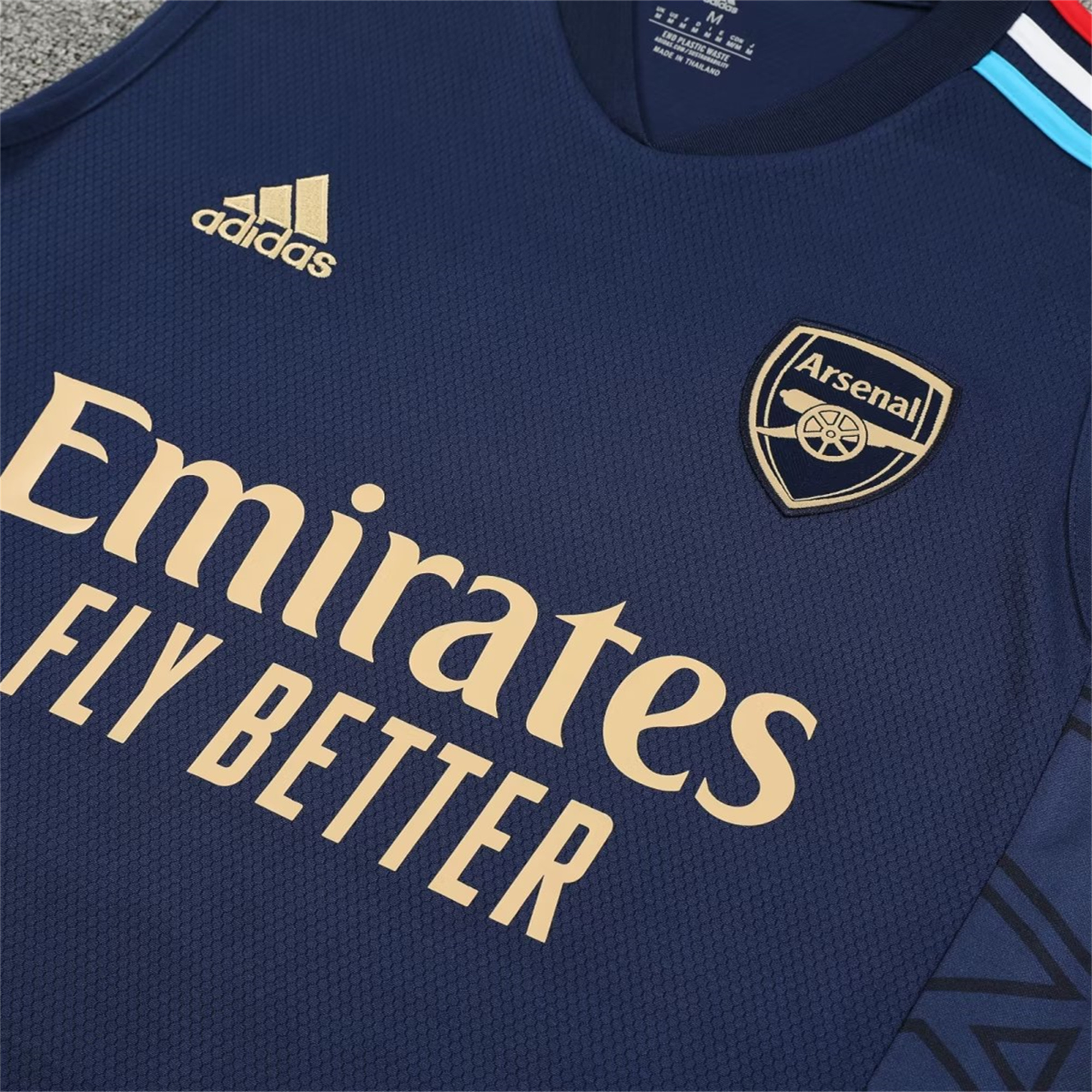 Arsenal 23-24 Player Vest Training Set Blue - UnitedFutballJersey