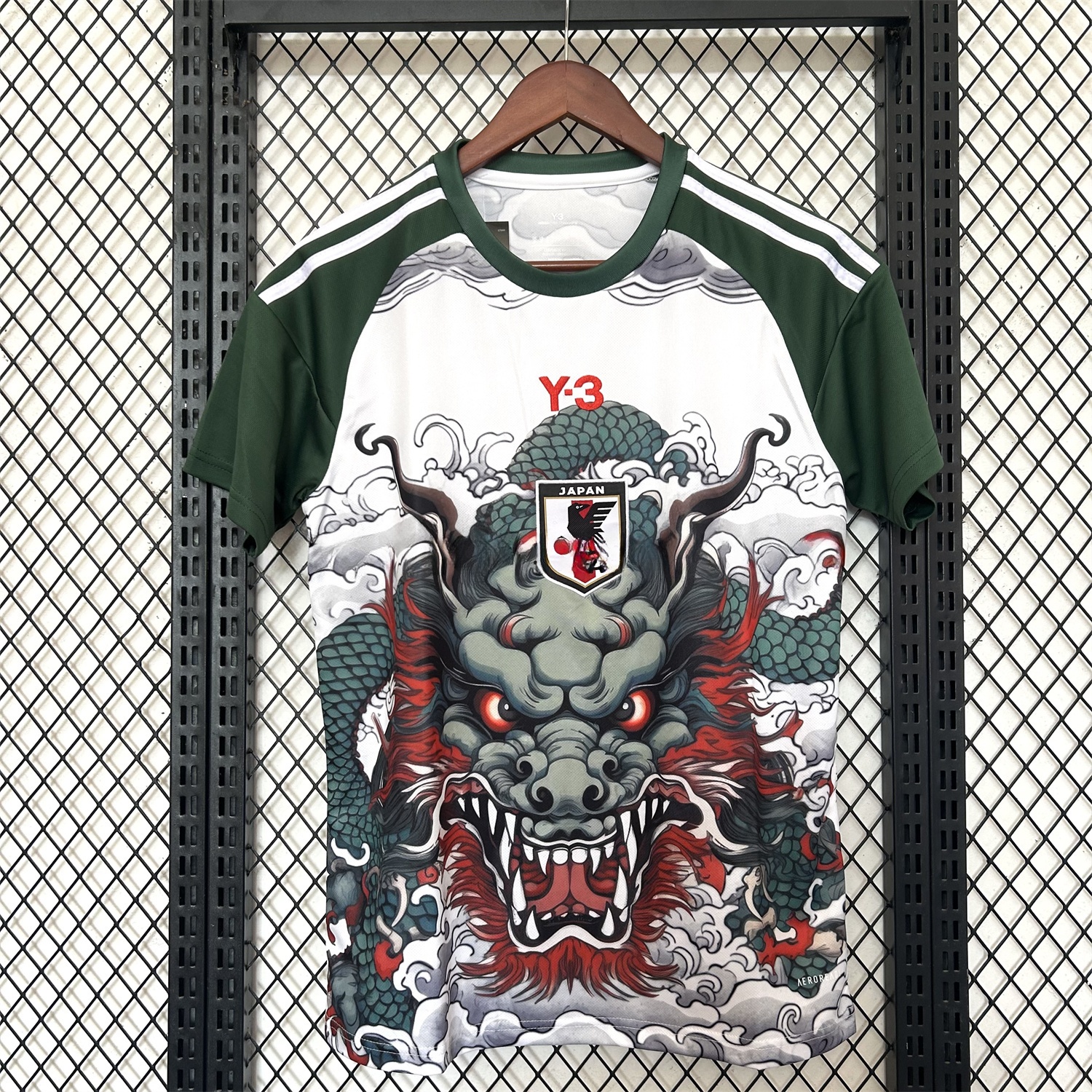 Japan 25-26 Y3 Green Dragon Roar White Jersey - Fans Version - UnitedFutballJersey