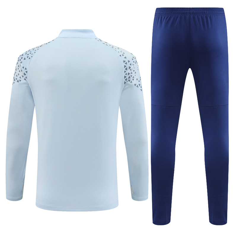 Marseille 23-24 Kids Long Sleeve Training Set Grey - UnitedFutballJersey