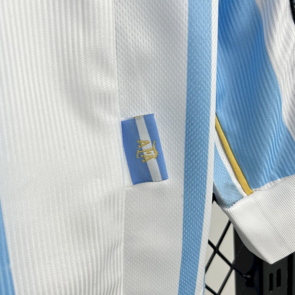 Retro Argentina 1998 Home Long Sleeves Jersey - UnitedFutballJersey