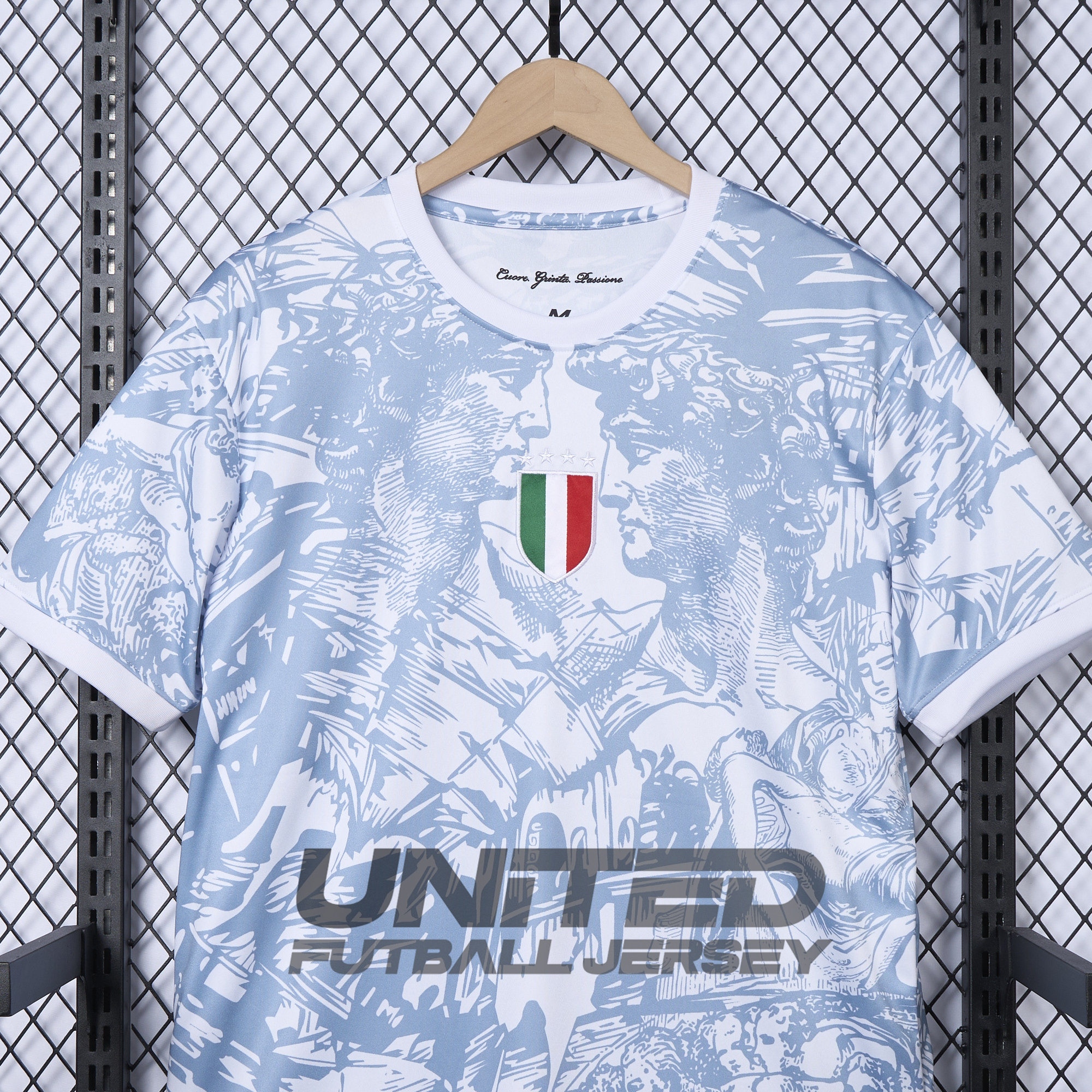 Italy 2024 White Special Edition Jersey - Fans Version - UnitedFutballJersey
