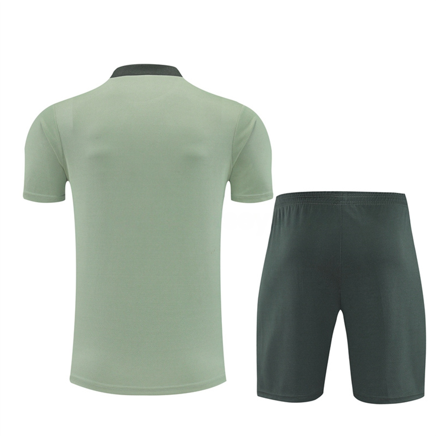 C.H.E.L.S.E.A 25-26 Short-Sleeve Training Set - Light Green Top & Army Green Shorts - UnitedFutballJersey