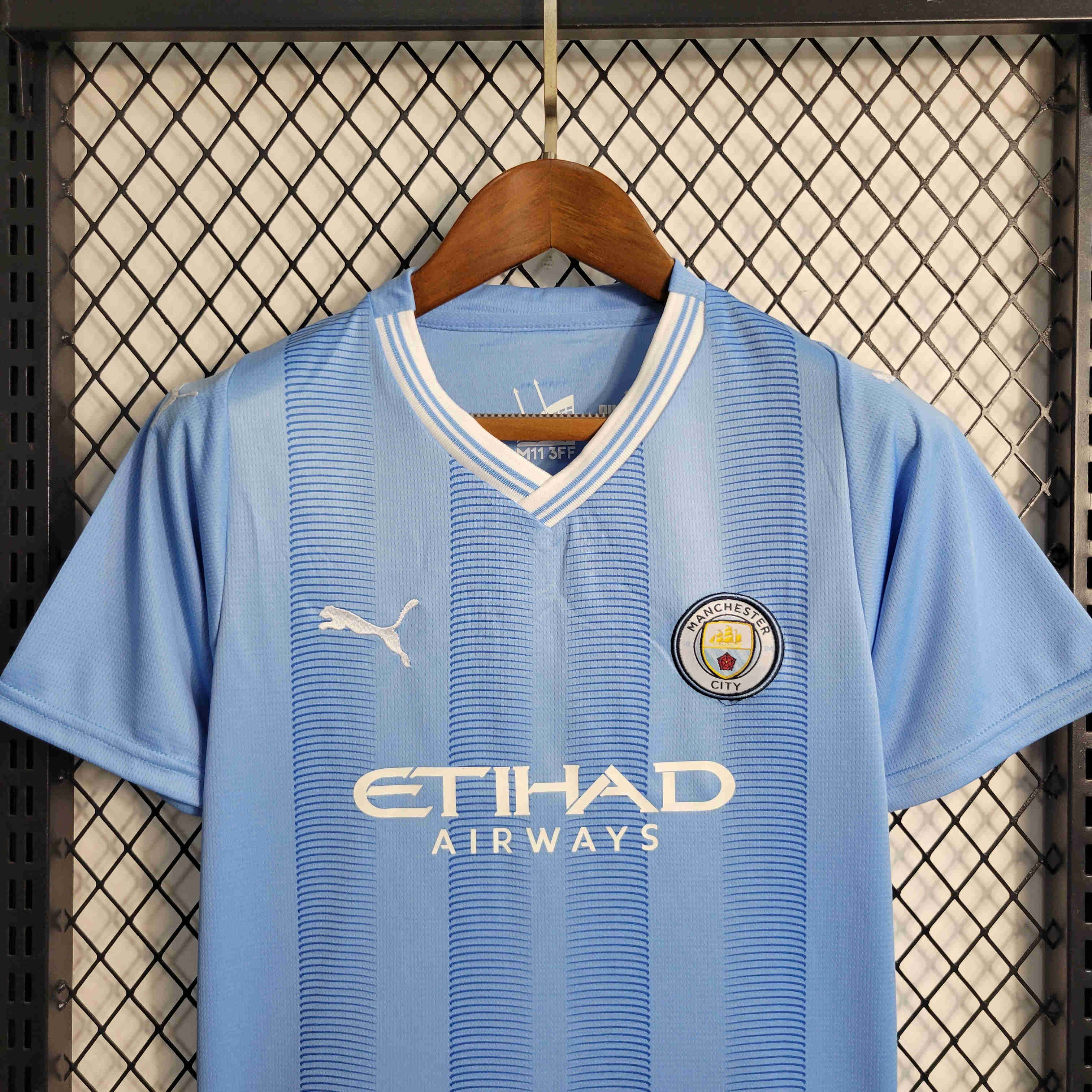 Manchester City 23/24 Home Kids Kit Jersey - UnitedFutballJersey