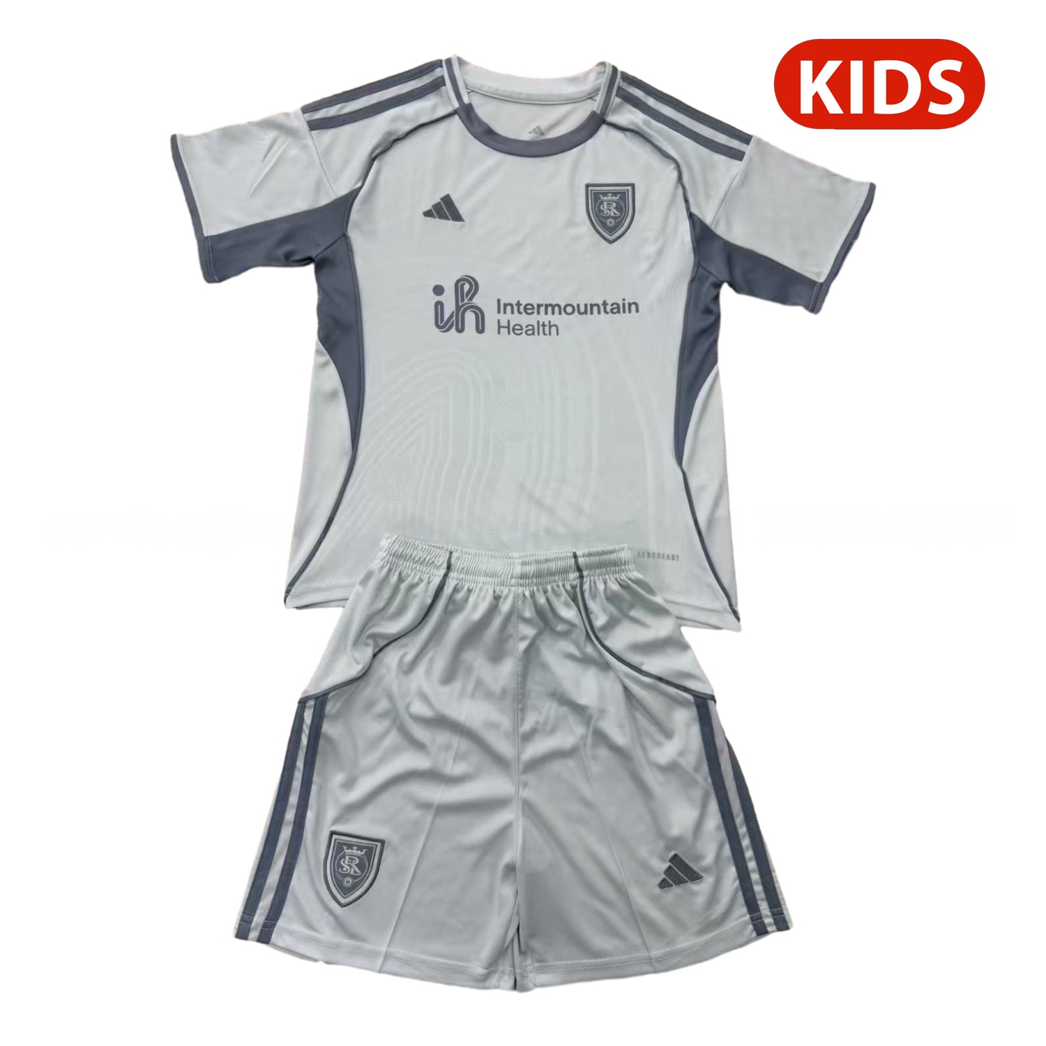 Real Salt Lake 25-26 Pre-Match Training Kids Kit - UnitedFutballJersey