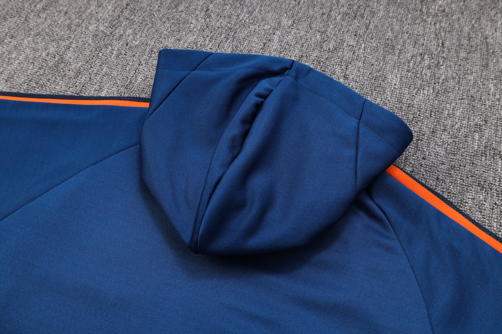Manchester United 23-24 Hoodie Jacket Training Tracksuit -Blue - UnitedFutballJersey