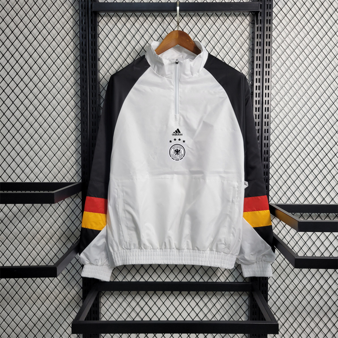 Germany 23-24 Mens White Player Windbreaker - UnitedFutballJersey