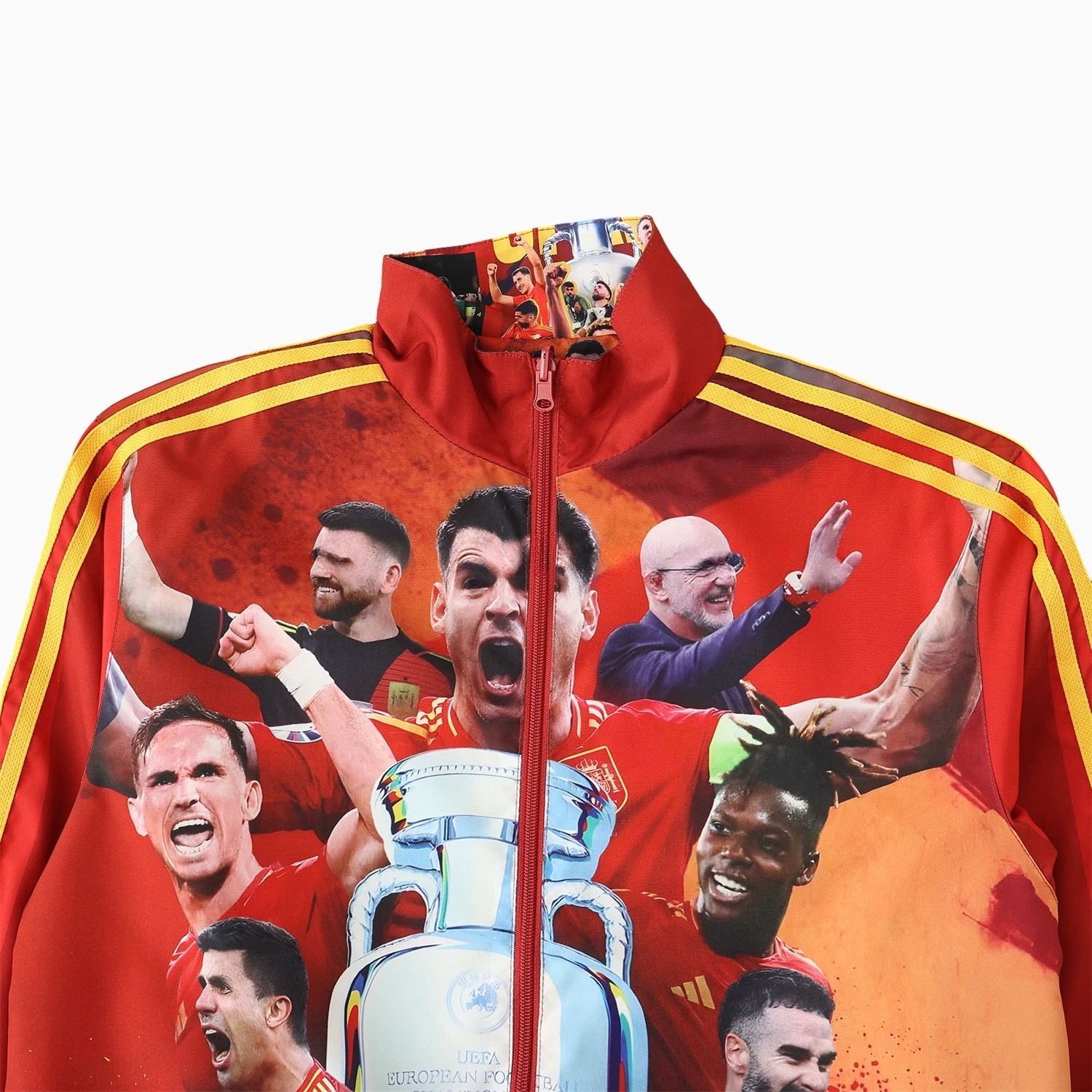 Spain 24-25 Red Double Sided Reversible Windbreaker - 2024 EURO Championship - UnitedFutballJersey