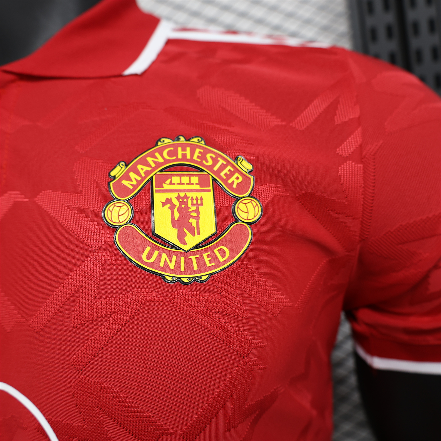Manchester United 24-25 Red POLO Jersey - Player Version - UnitedFutballJersey