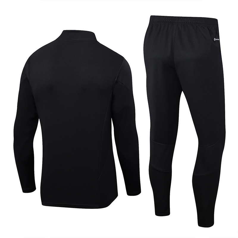 Manchester United 23-24 Long Sleeve Training Set -Black and Red - UnitedFutballJersey