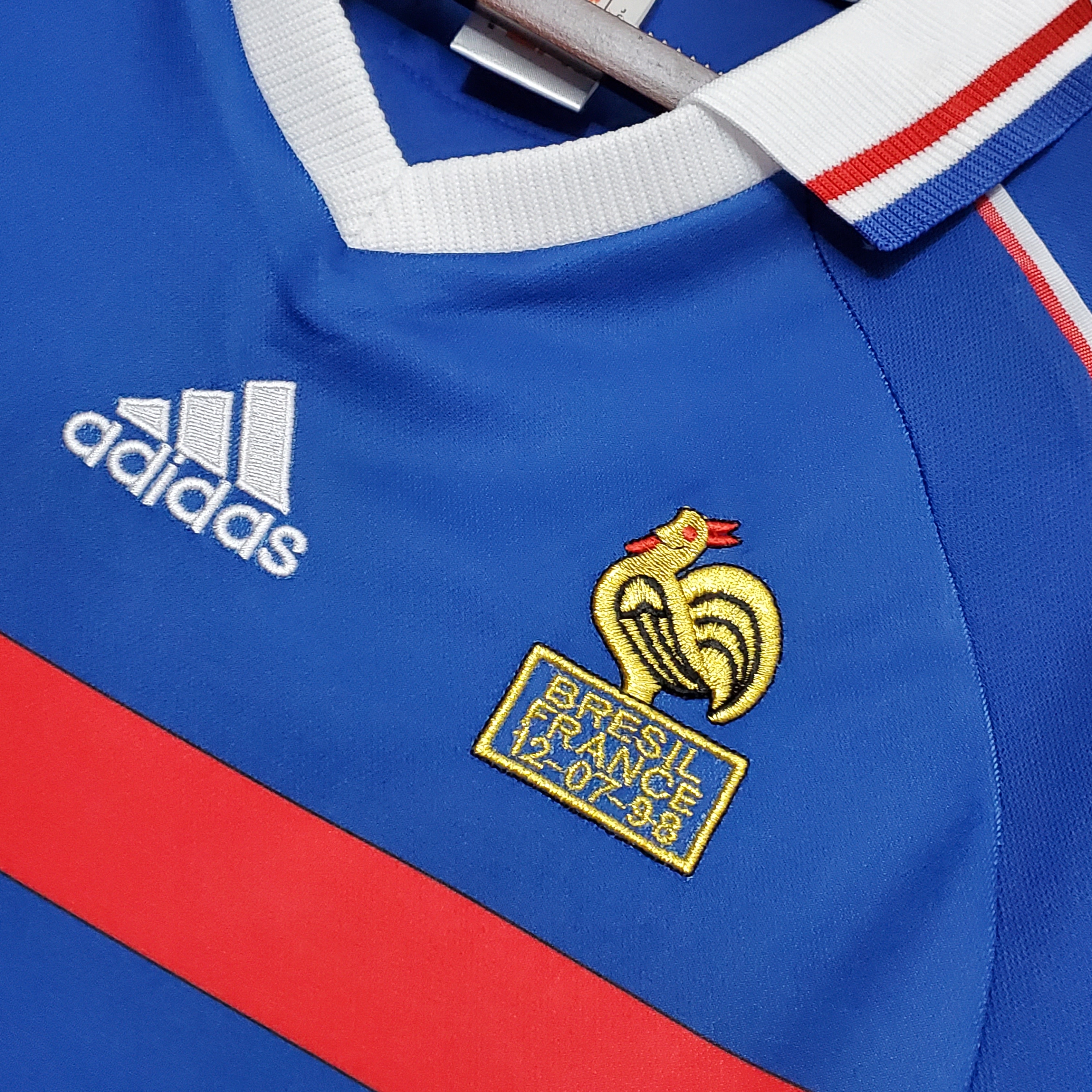France Retro 1998 Home Jersey - UnitedFutballJersey