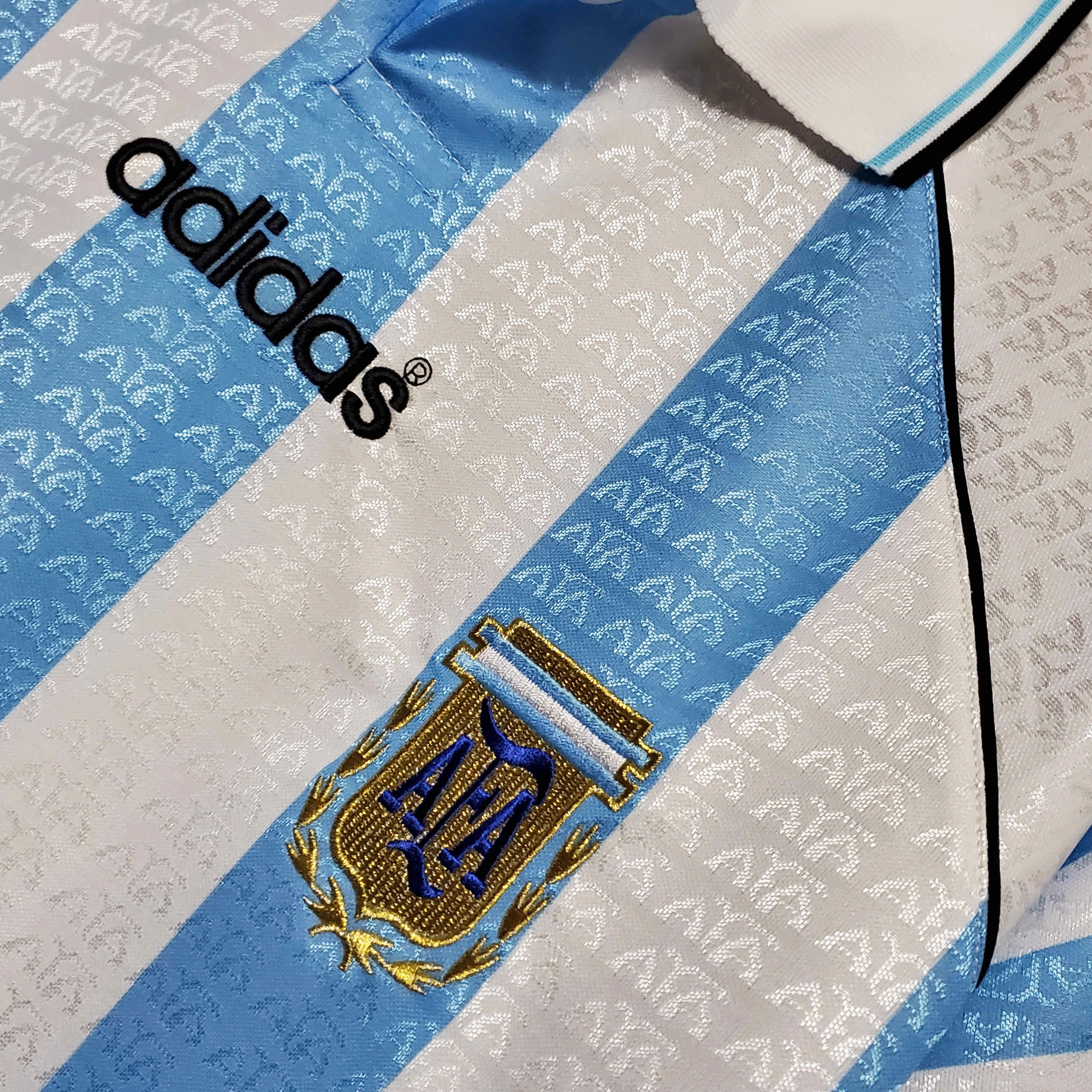 Retro Argentina 1997 Home Stadium Jersey - UnitedFutballJersey