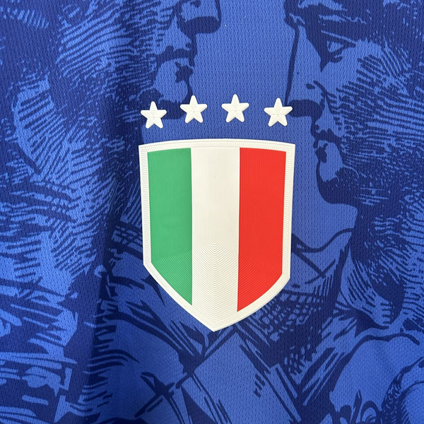 Italy 2024 Blue Special Edition Jersey - Fans Version - UnitedFutballJersey