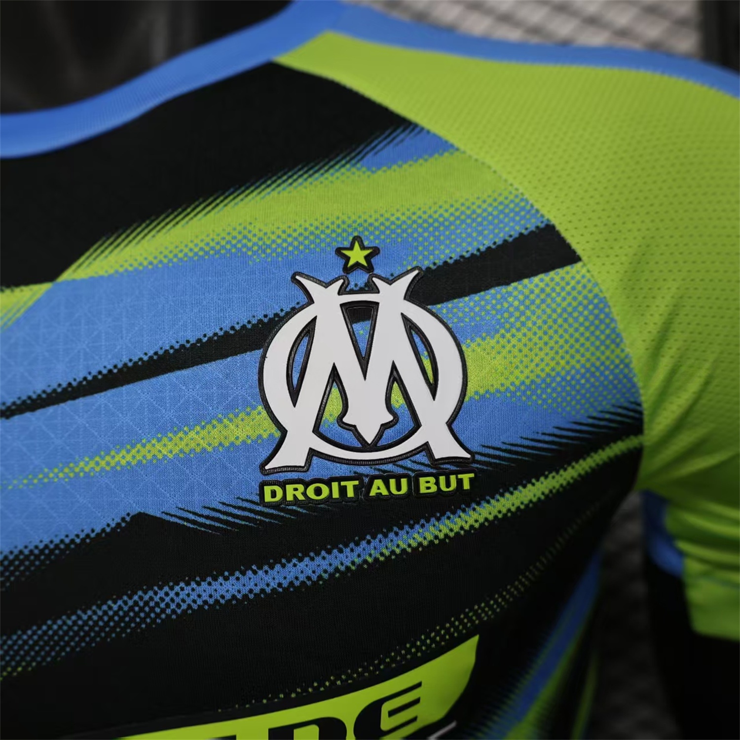 Marseille 25-26 Blue Green Gradient Training Jersey - Player Version - UnitedFutballJersey