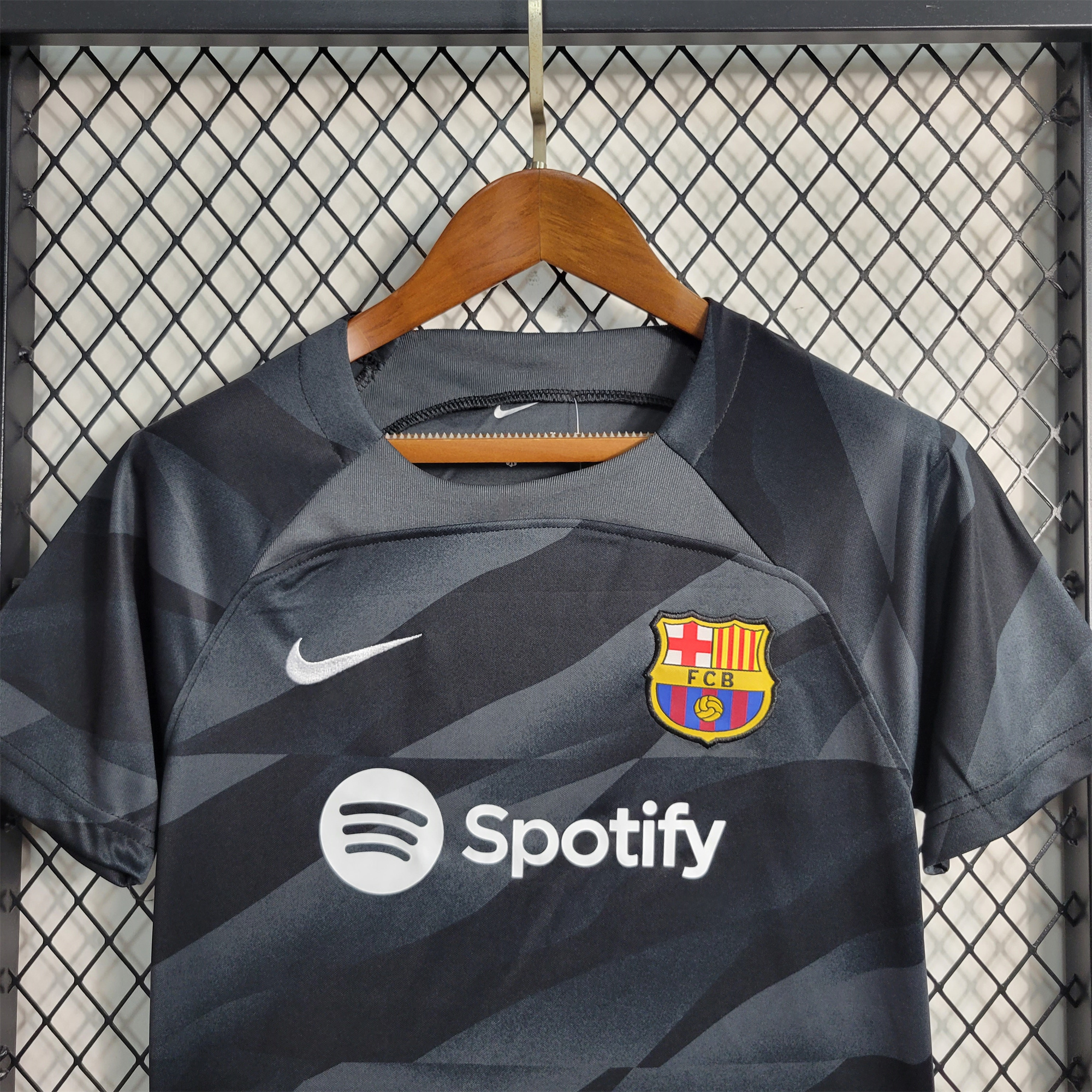 B.A.R.S.A 23-24 Black Goalkeeper Kids Kit - UnitedFutballJersey