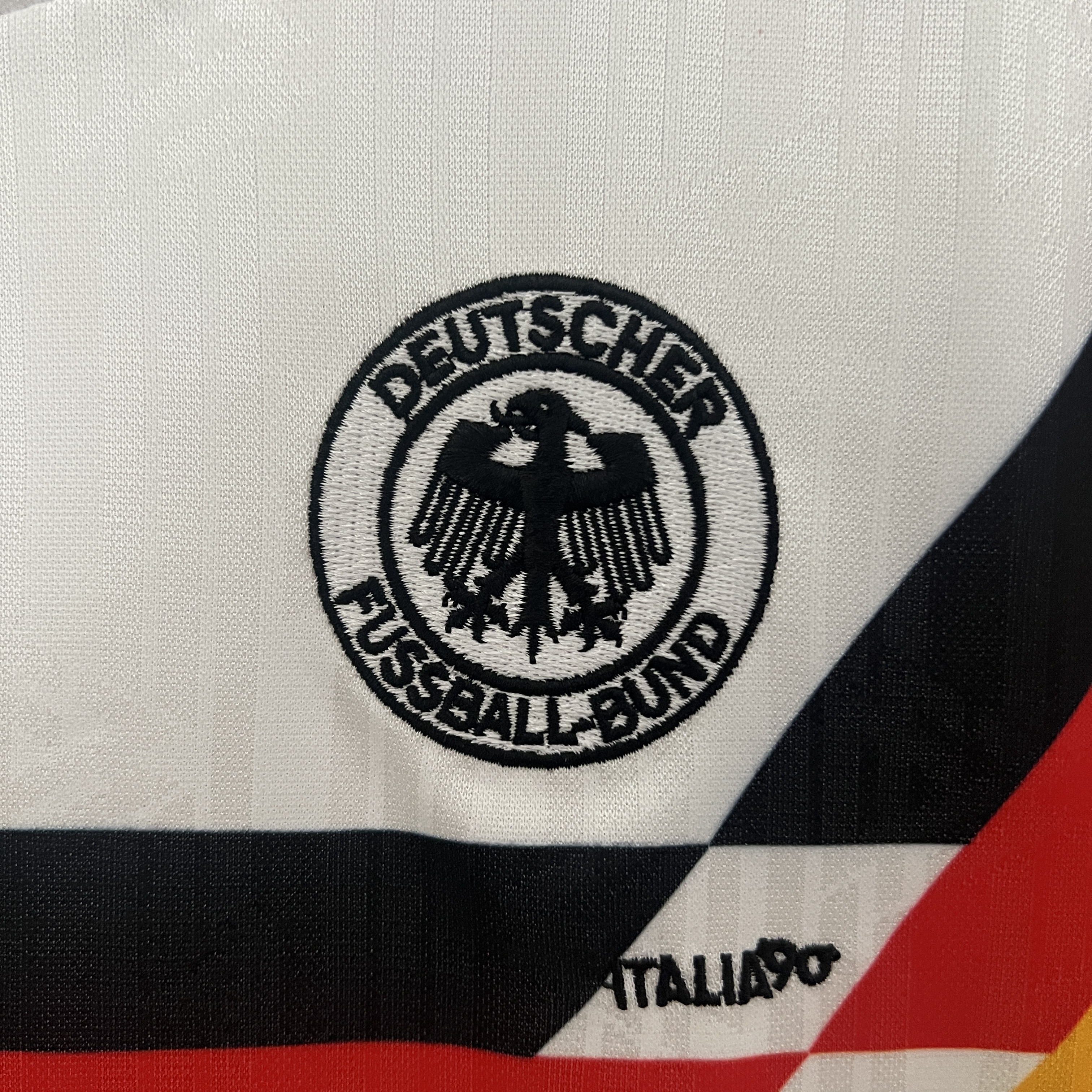 Retro Germany 1990 Home Stadium Kids Kit - UnitedFutballJersey