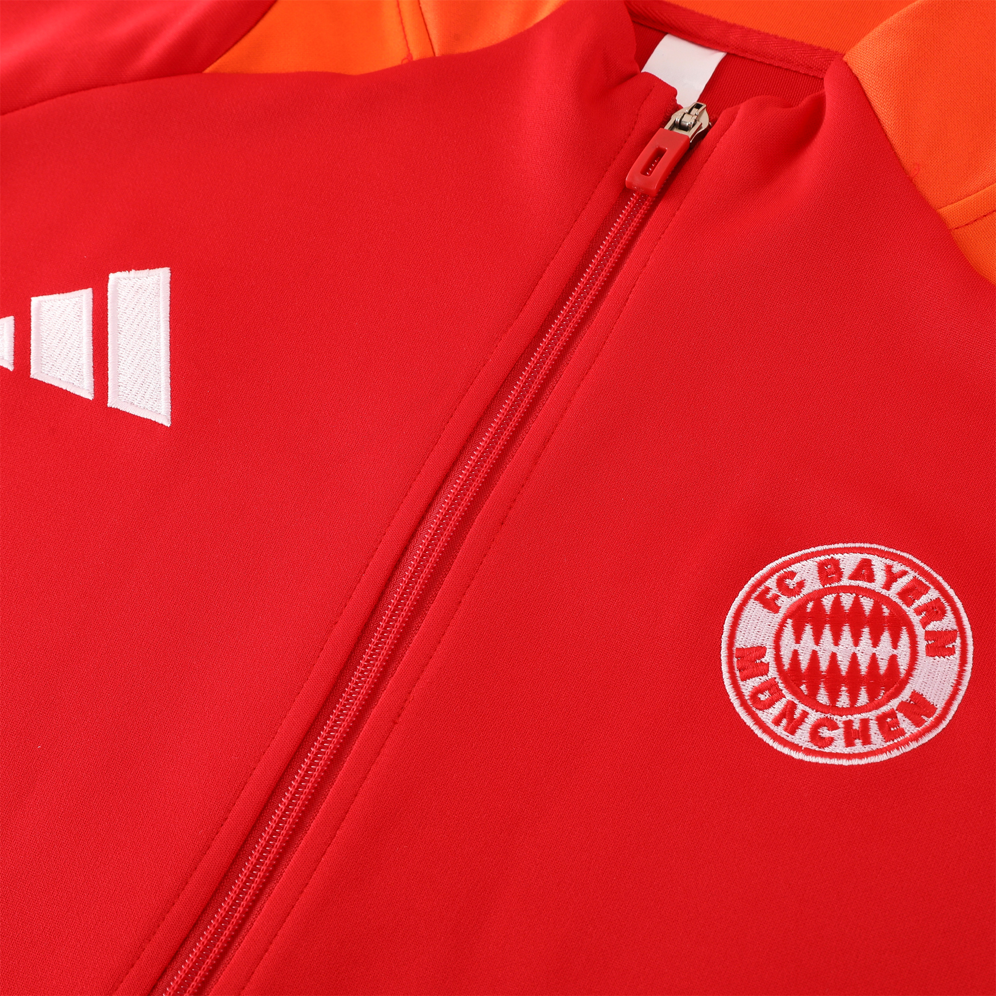Bayern Munich 24-25 Jacket Training Tracksuit - Red & Black - UnitedFutballJersey