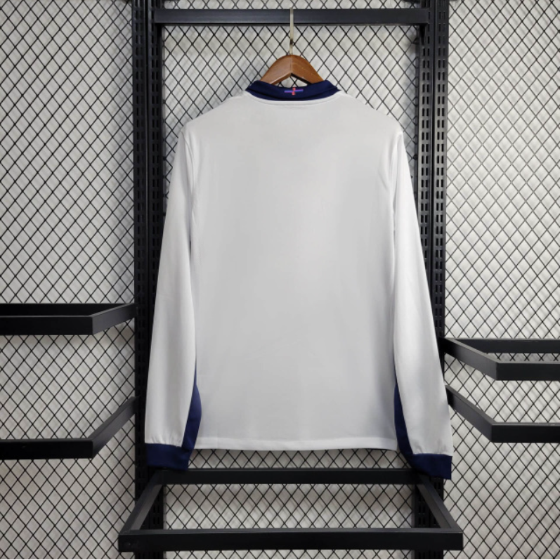 England 2024 Home Stadium Long Sleeve Jersey - Fans Version - UnitedFutballJersey