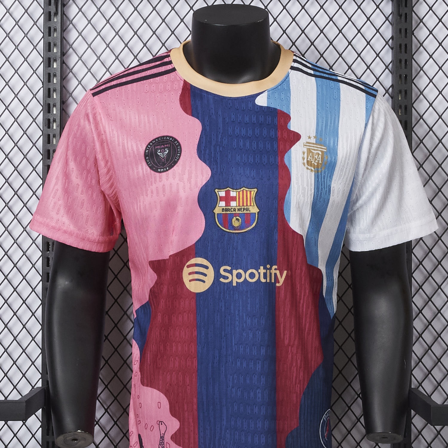 Messi Career Commemorative Jersey - Player Version - Argentina B.A.R.S.A INT M.A.M Paris Saint-Germain PSG - UnitedFutballJersey