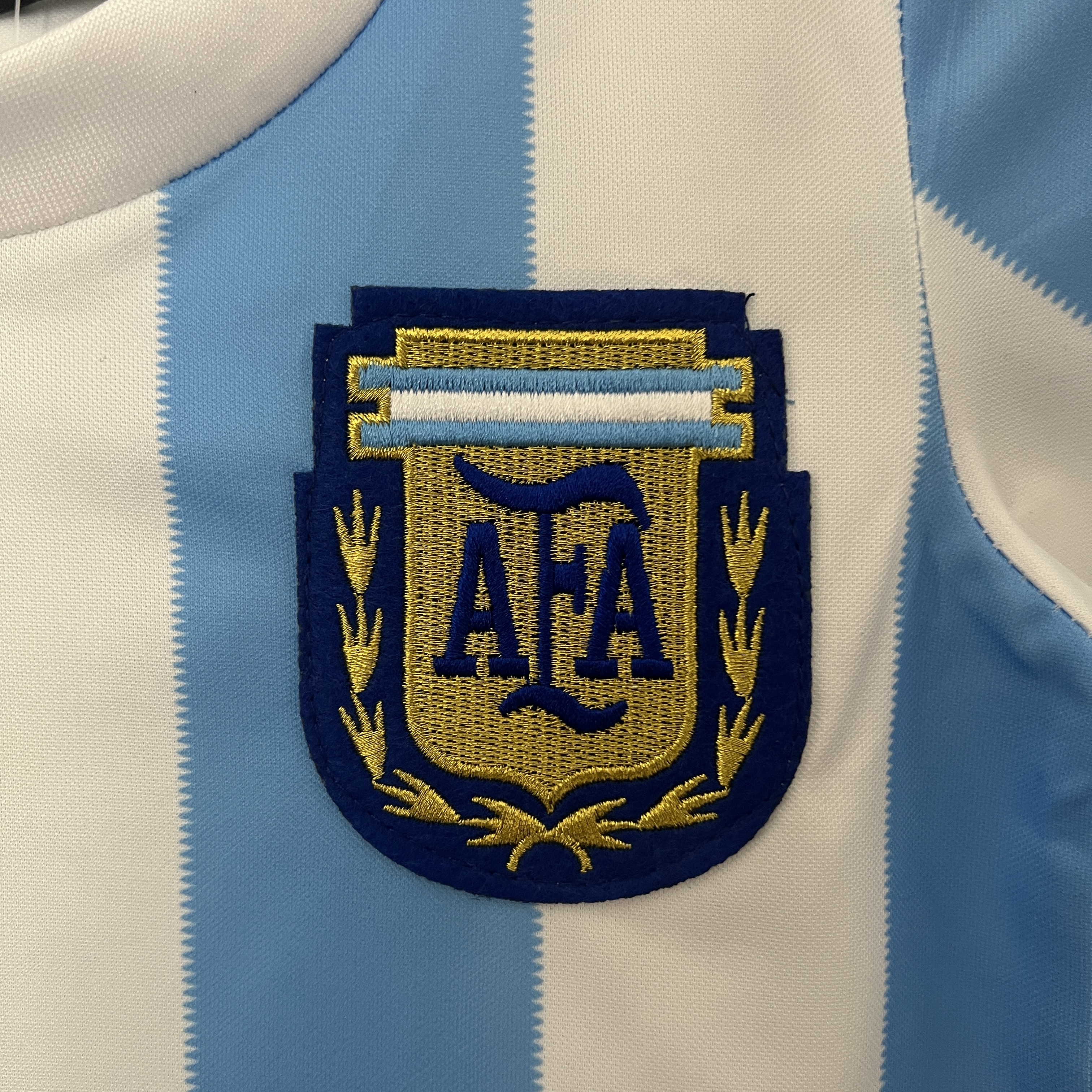 Retro Argentina 1986 Home Stadium Kids Kit - UnitedFutballJersey