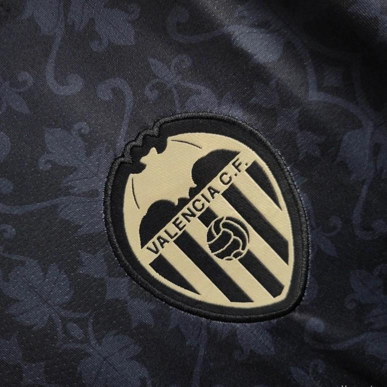 Valencia 24-25 Black Away Jersey - Fans Version - UnitedFutballJersey