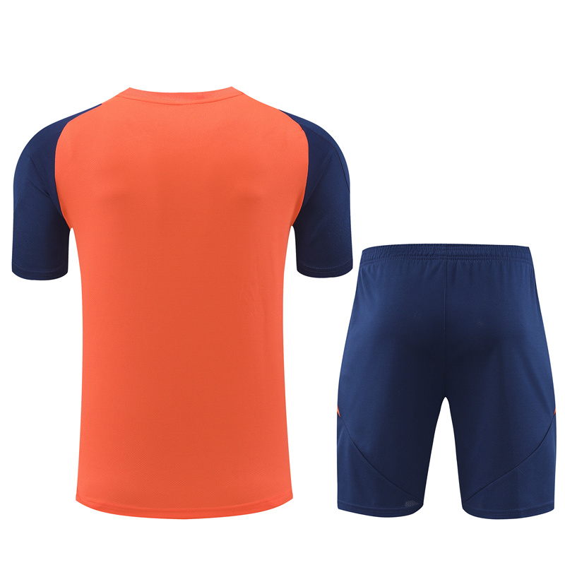 Manchester United 24-25 Short-Sleeve Training Kids Kit - Orange - UnitedFutballJersey