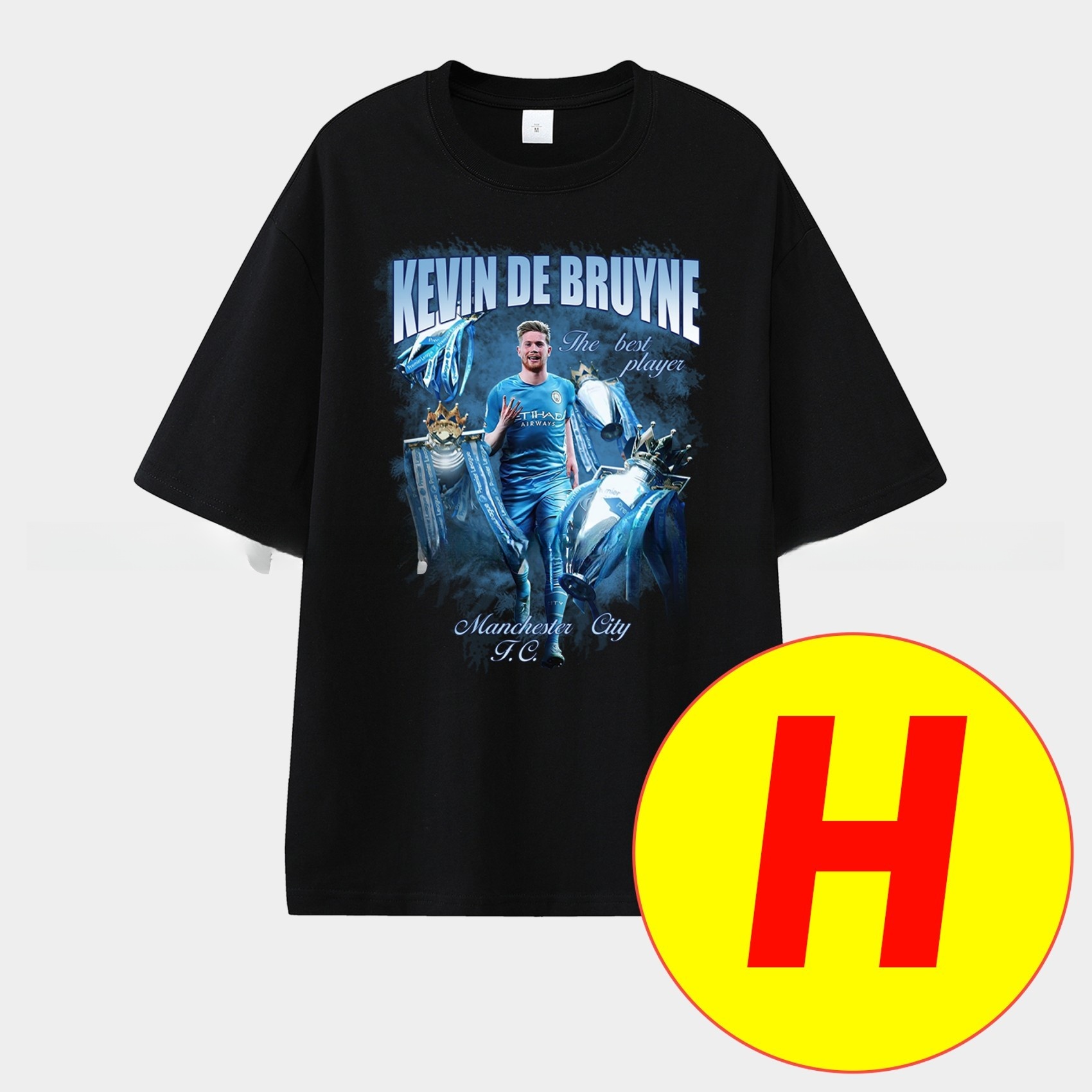 Manchester City Kevin De Bruyne Career Memory Fragments Unisex Pure Cotton T-shirt - UnitedFutballJersey