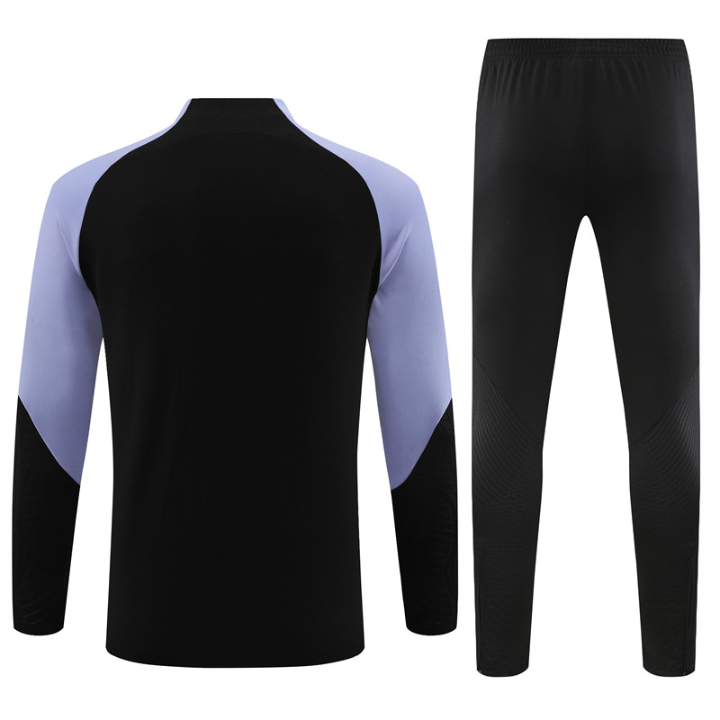 Tottenham Hotspur 23-24 Kids Long Sleeve Training Set Black - UnitedFutballJersey