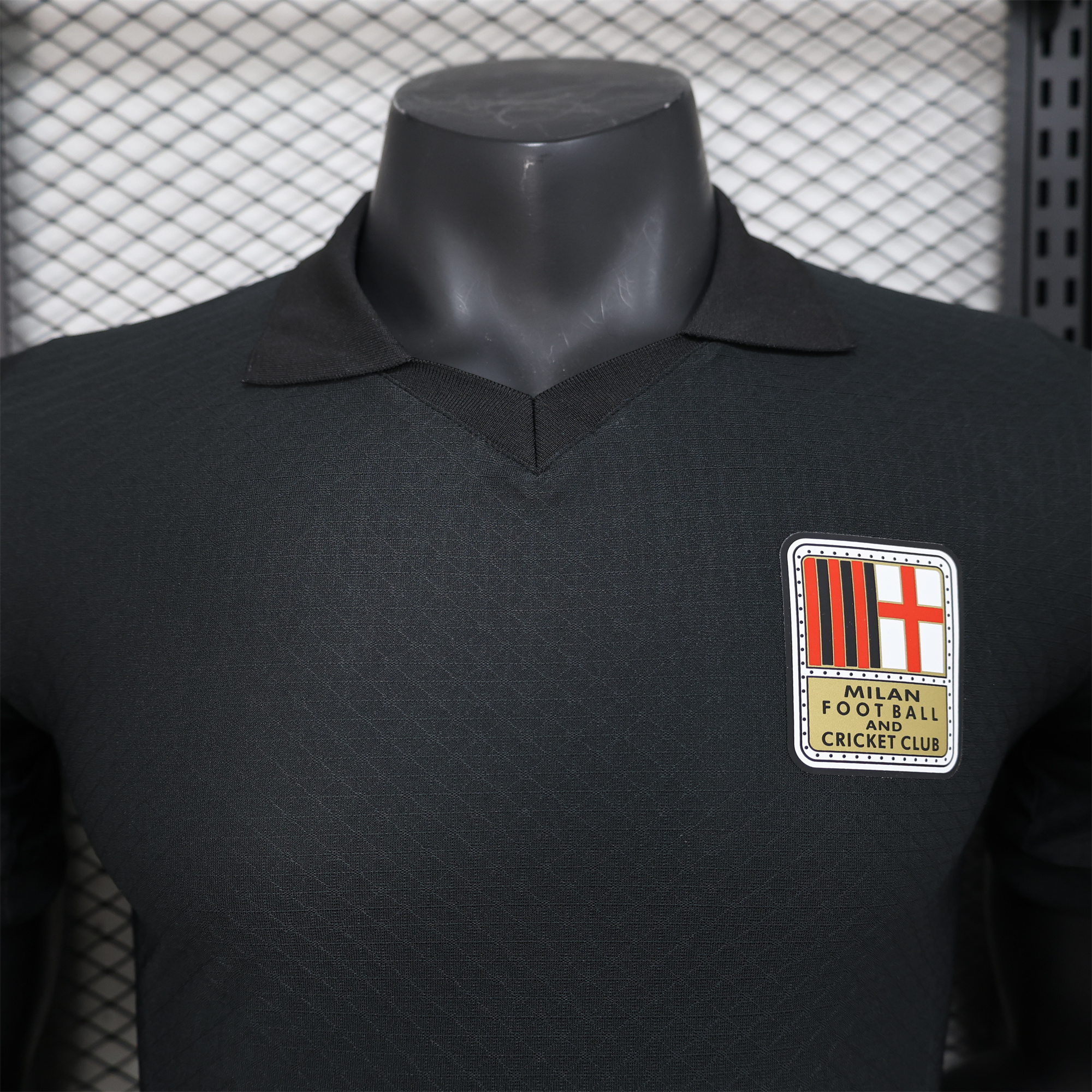 AC Milan 24-25 125th Anniversary Black GK Jersey - Player Version - UnitedFutballJersey