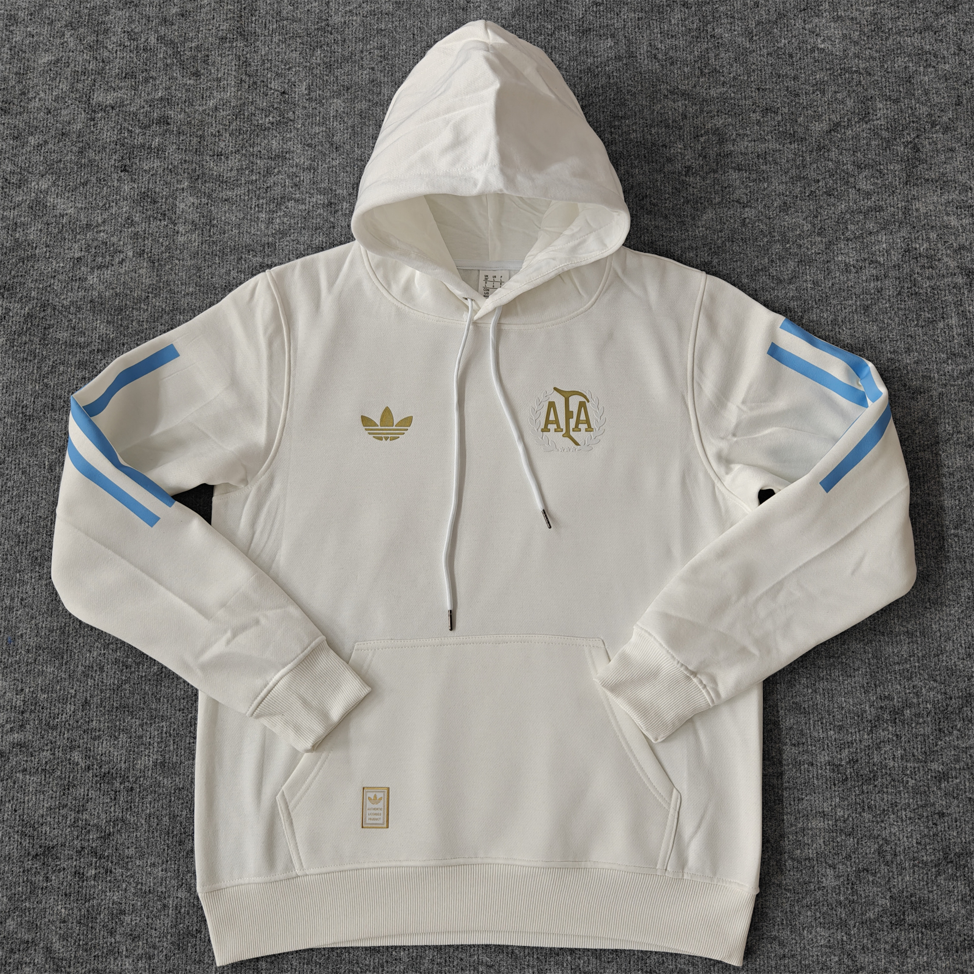 Argentina 24-25 Adi 50 Years Anniversary Hoodie - White - UnitedFutballJersey