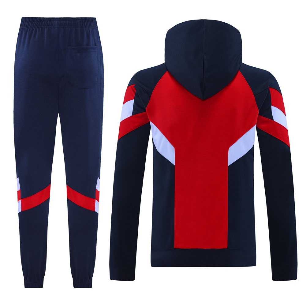 Arsenal 24-25 Originals LFSTLR Training Hoodie Set - Red Hoodie and Deep Blue Pants - UnitedFutballJersey