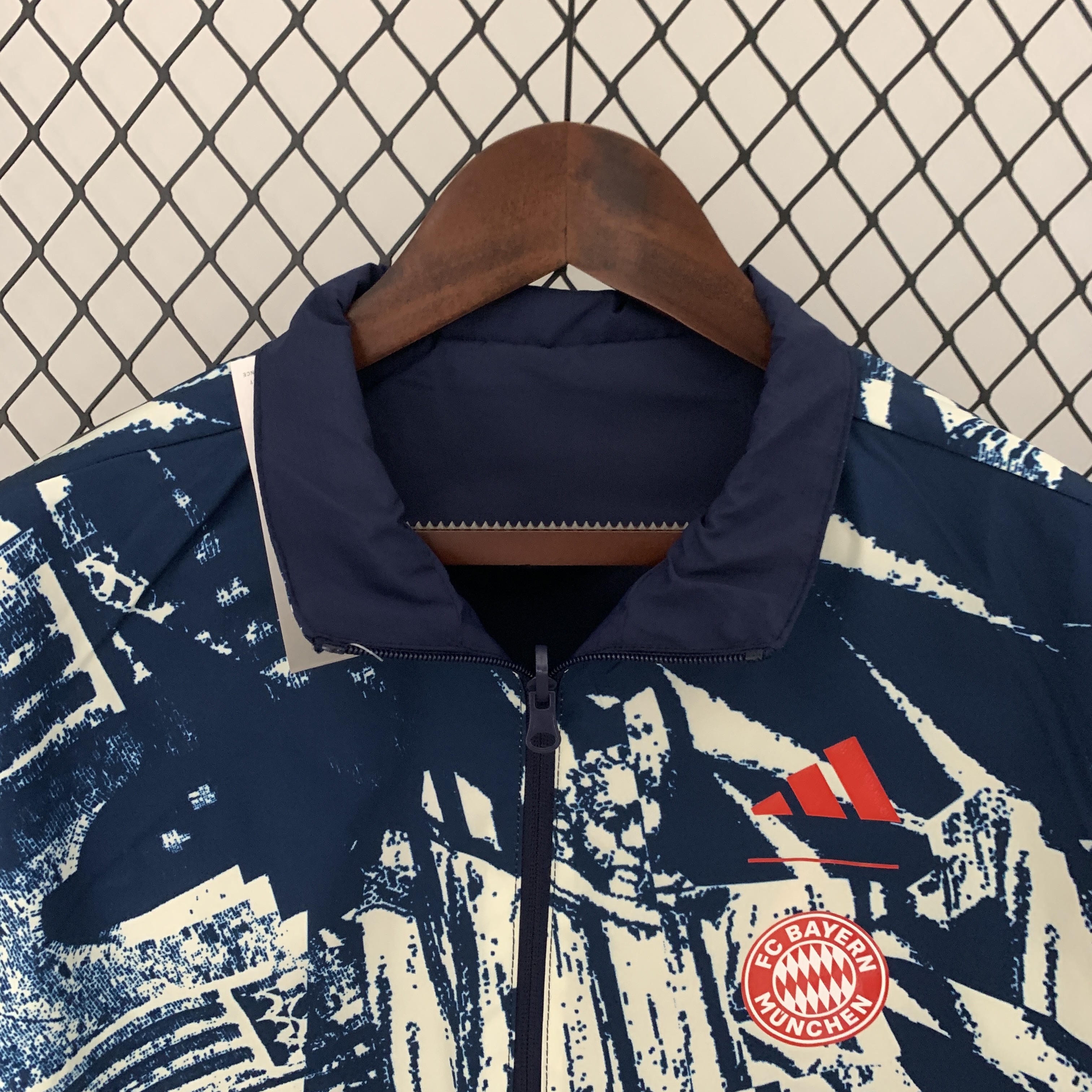 Bayern Munich 23-24 Double Sided Windbreaker - Deep Blue - UnitedFutballJersey