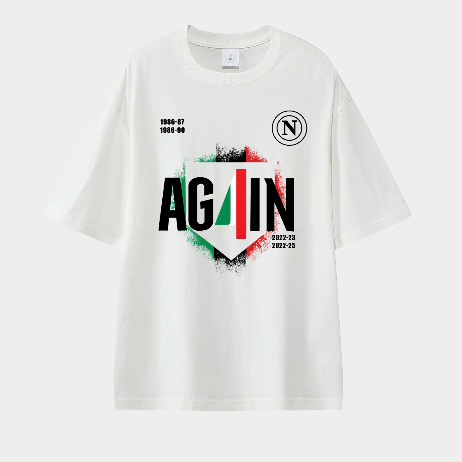 Napoli AG4IN 2025 Unisex Pure Cotton T-shirt - UnitedFutballJersey