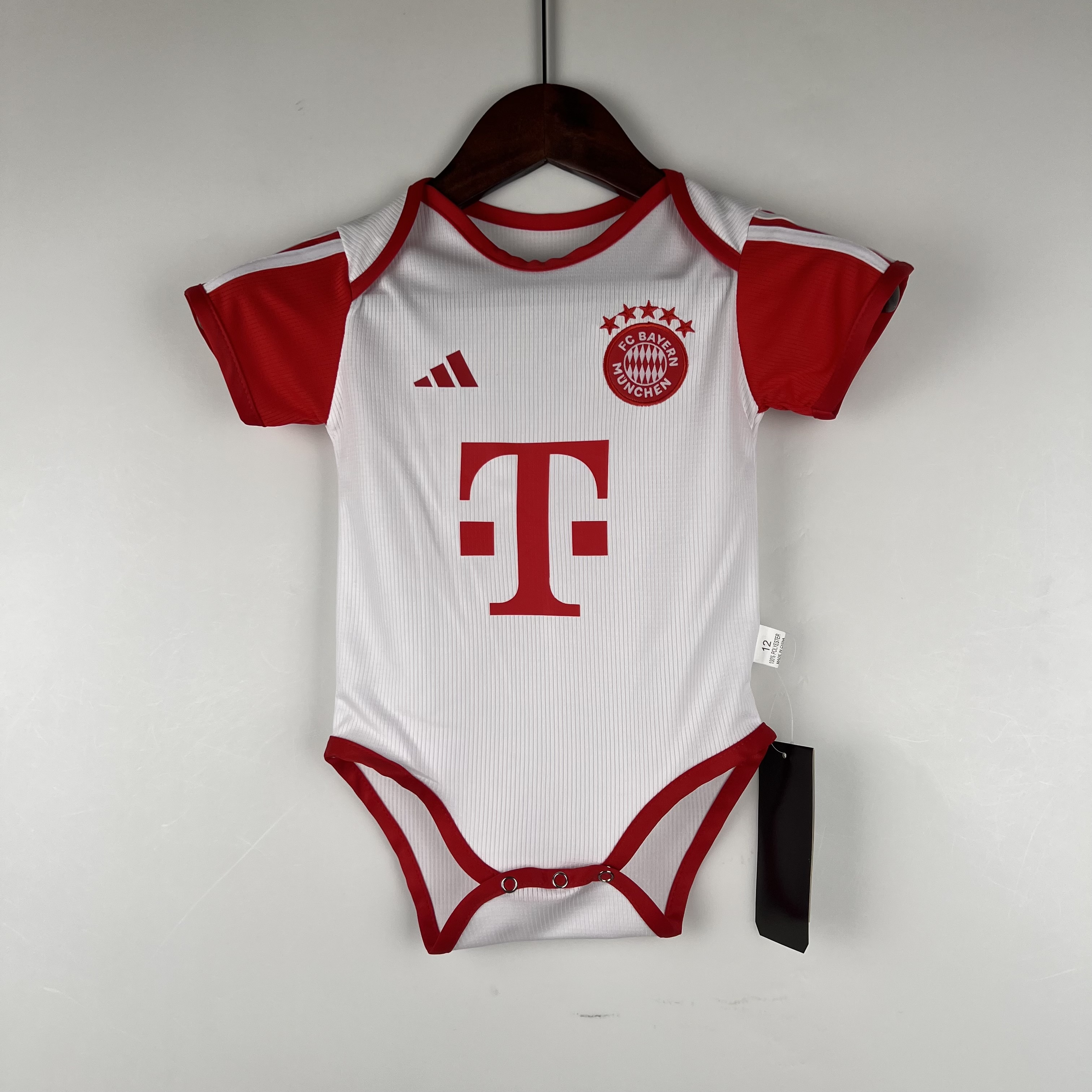 Bayern Munich 23-24 Home Stadium Baby Crawling Suit - UnitedFutballJersey
