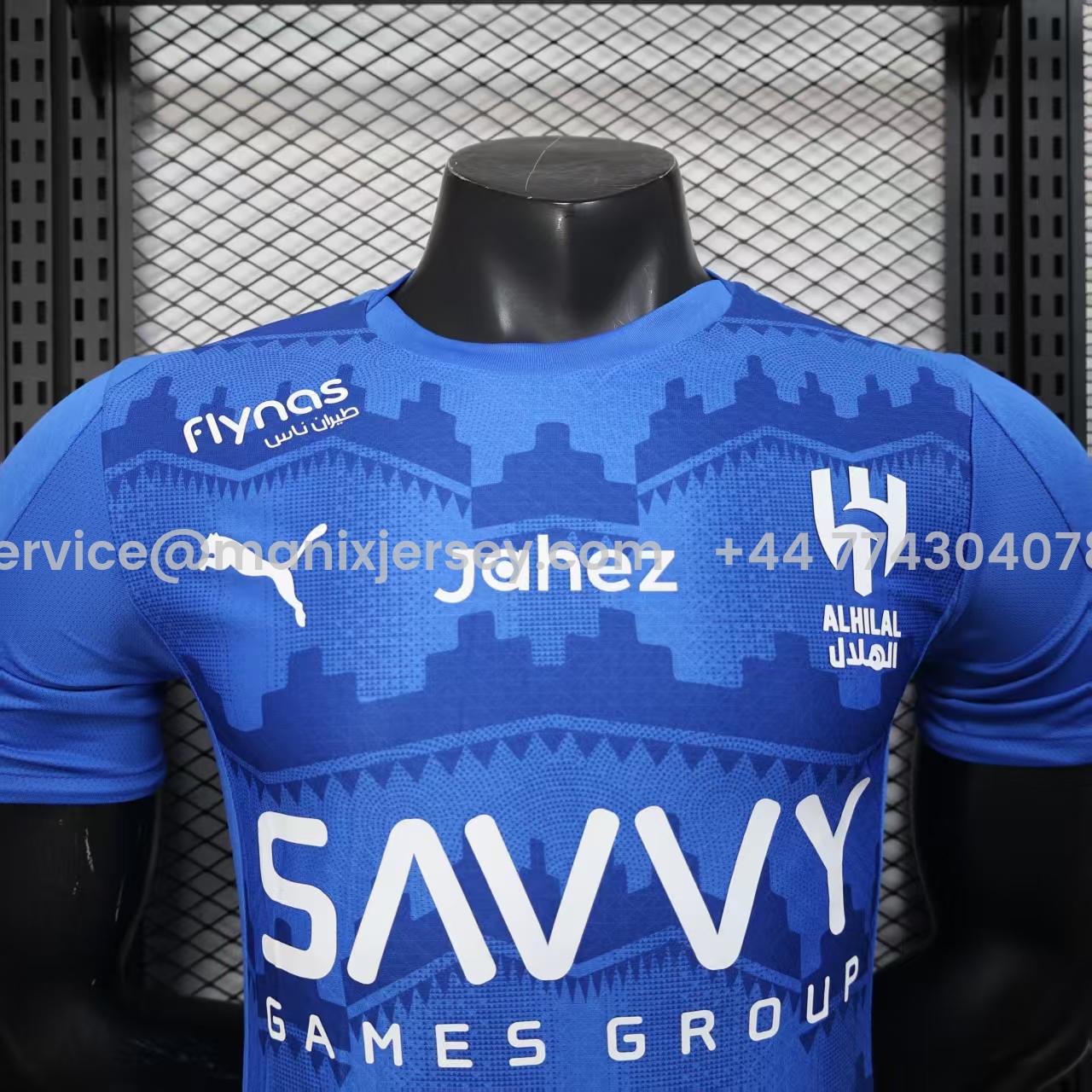 Al Hilal Riyadh Crescent 25-26 Home Blue Jersey - Player Version - UnitedFutballJersey