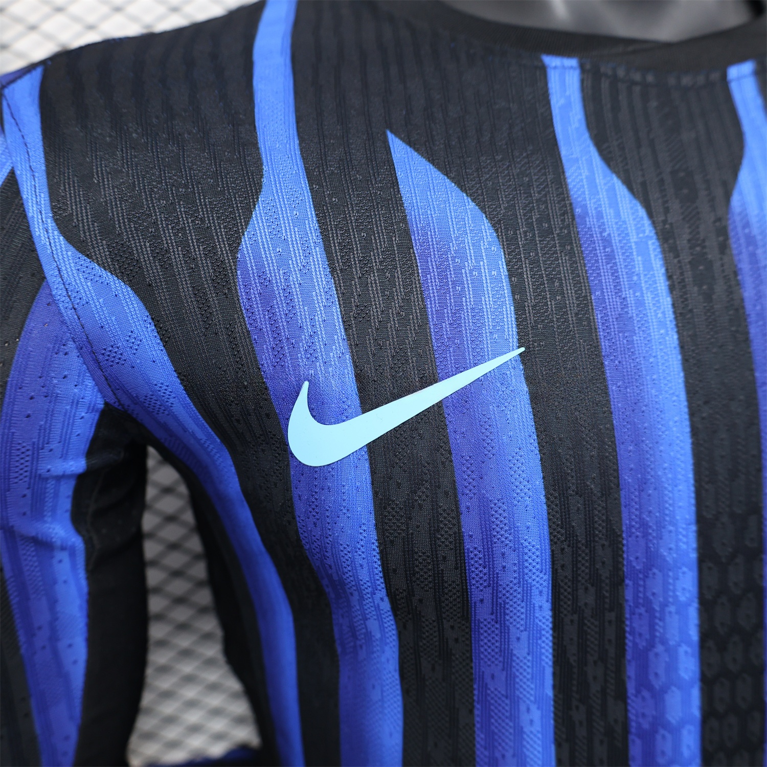 Inter Milan 25-26 Home Long Sleeve Jersey - Player Version - UnitedFutballJersey