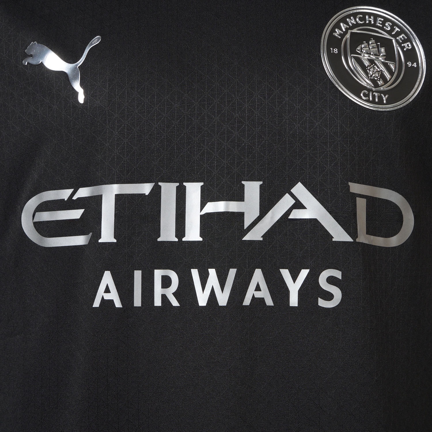 Manchester City 25-26 Away Black Jersey - Player Version - UnitedFutballJersey