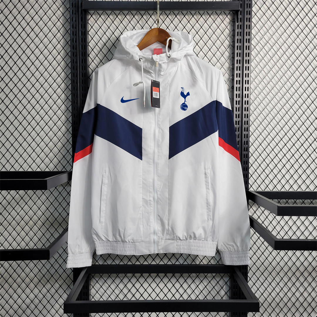 Tottenham Hotspur 23-24 White Player Windbreaker - UnitedFutballJersey