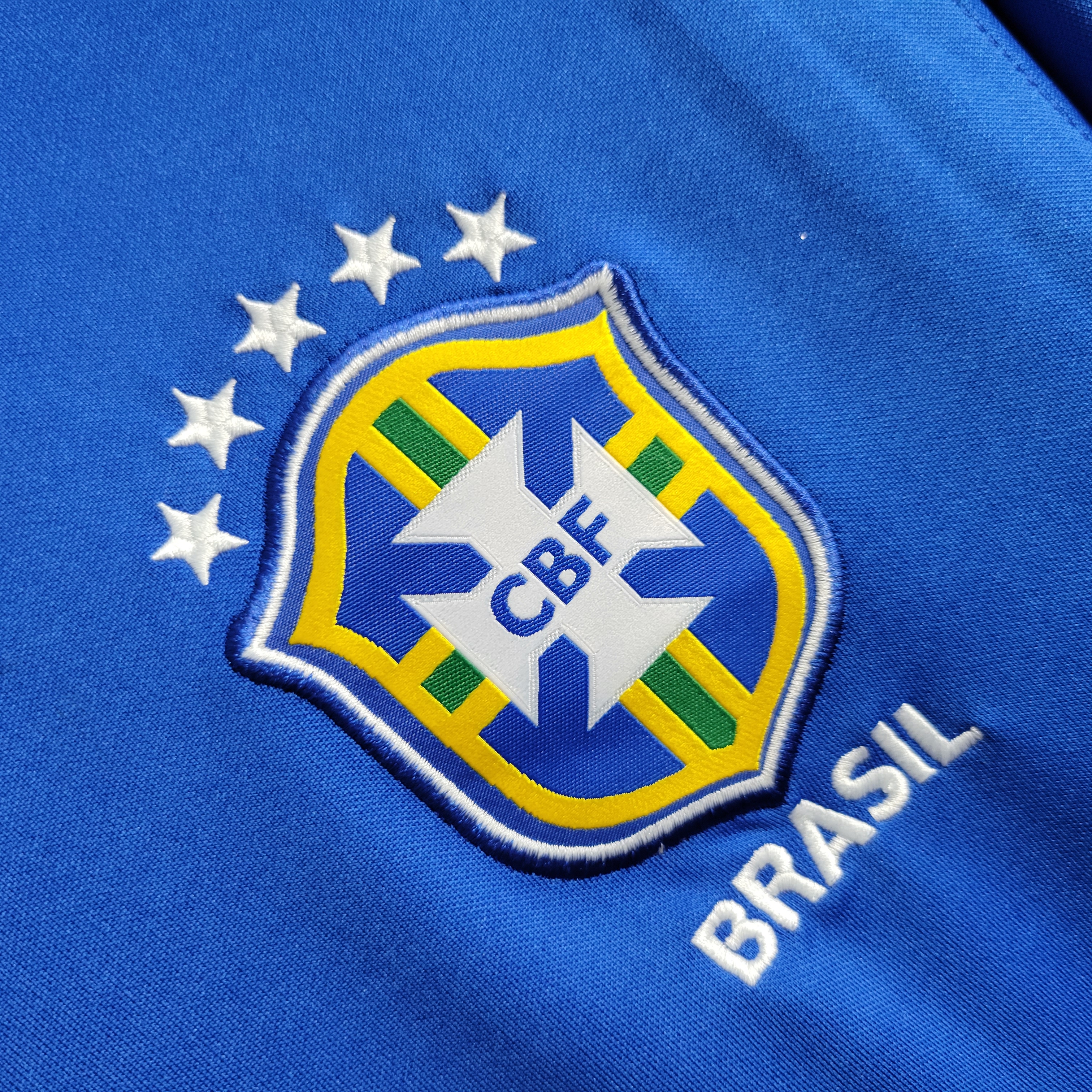 Retro Brazil 2020 Blue Training Jersey - UnitedFutballJersey