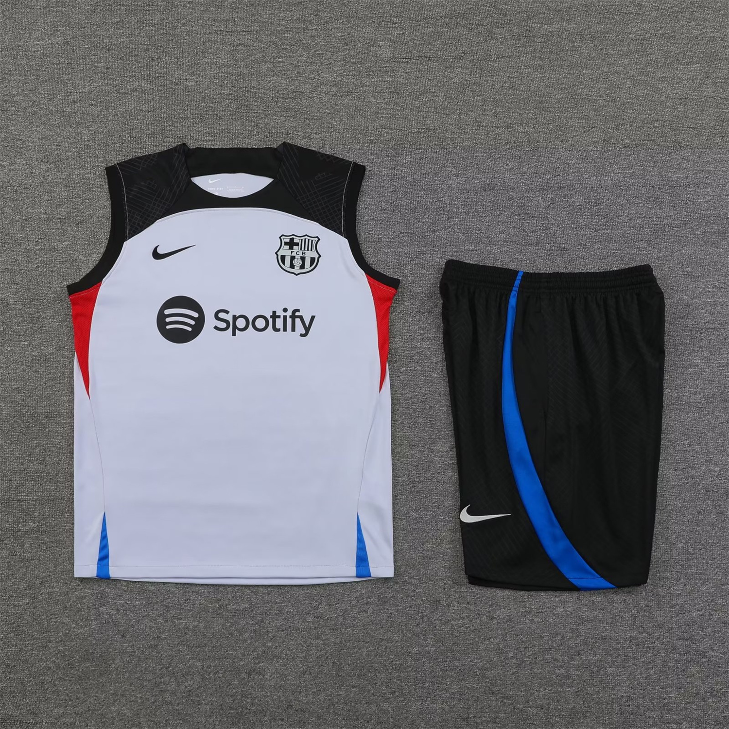 B.A.R.S.A 23-24 Grey Player Vest Training Set - UnitedFutballJersey