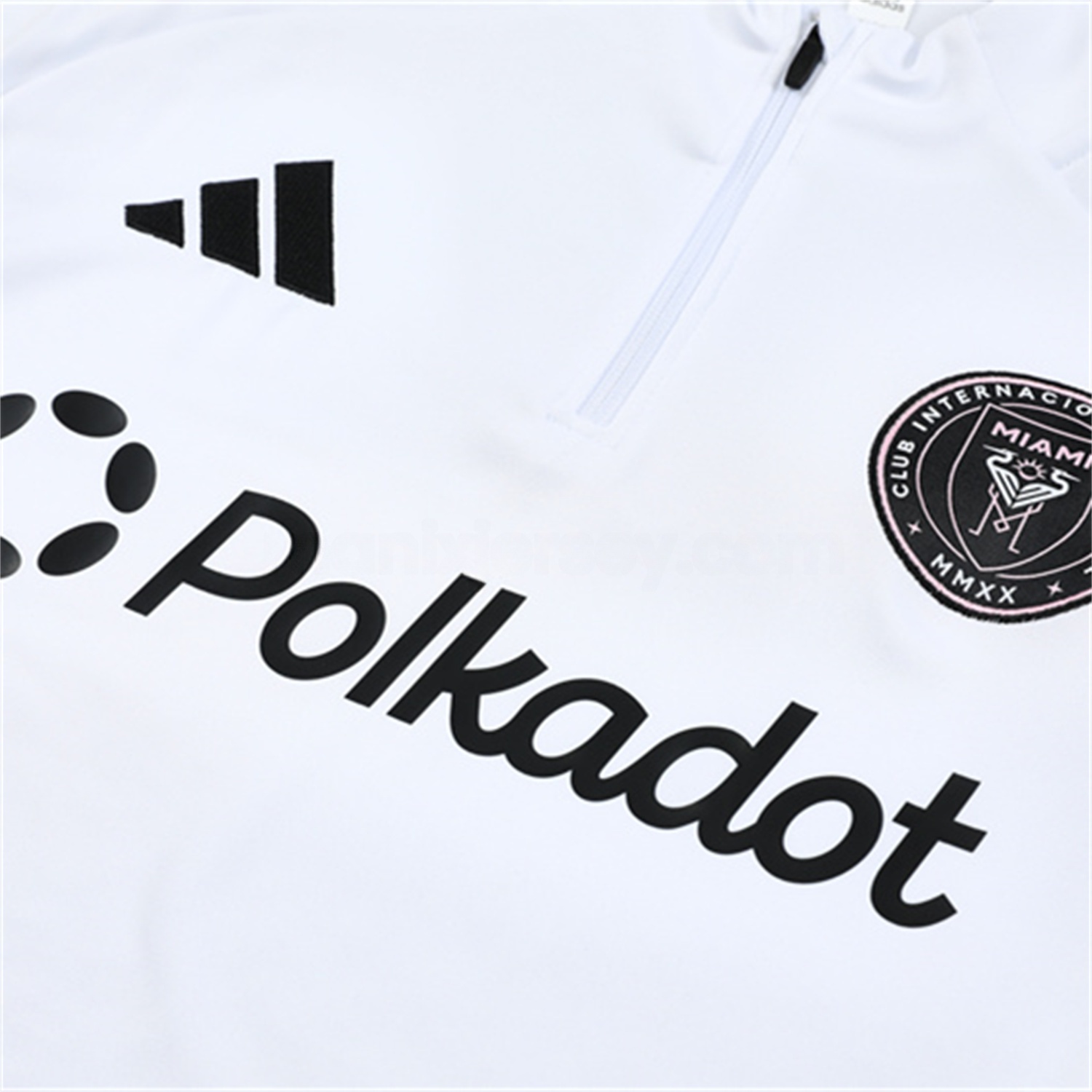 INT M.A.M 25-26 Kid Long Sleeves Training Set - White Top & Black Pants - UnitedFutballJersey