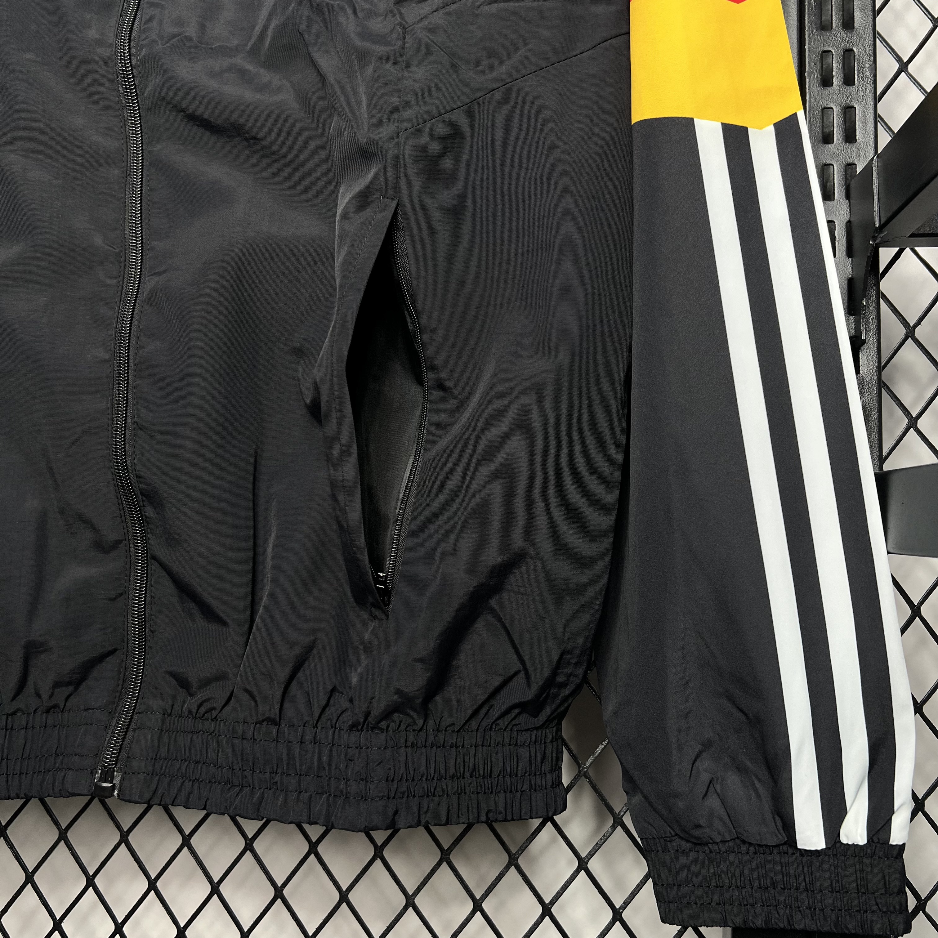 Germany 2024 Black Windbreaker - Player Version - UnitedFutballJersey