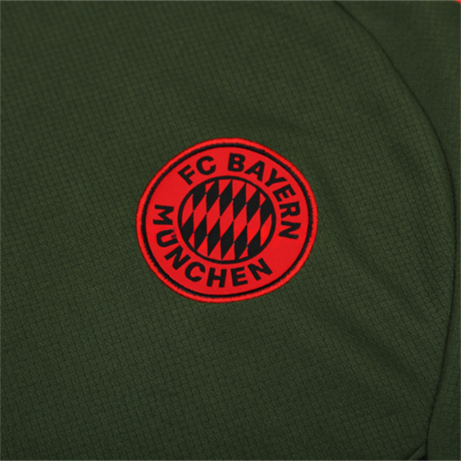 Bayern Munich 25-26 Kids Short-Sleeve Training Set - Green Top & Black shorts - UnitedFutballJersey