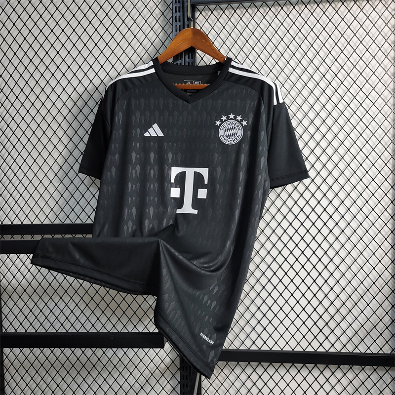 23-24 Bayern Munich Black Jersey Fans Jersey - Goalkeeper - UnitedFutballJersey