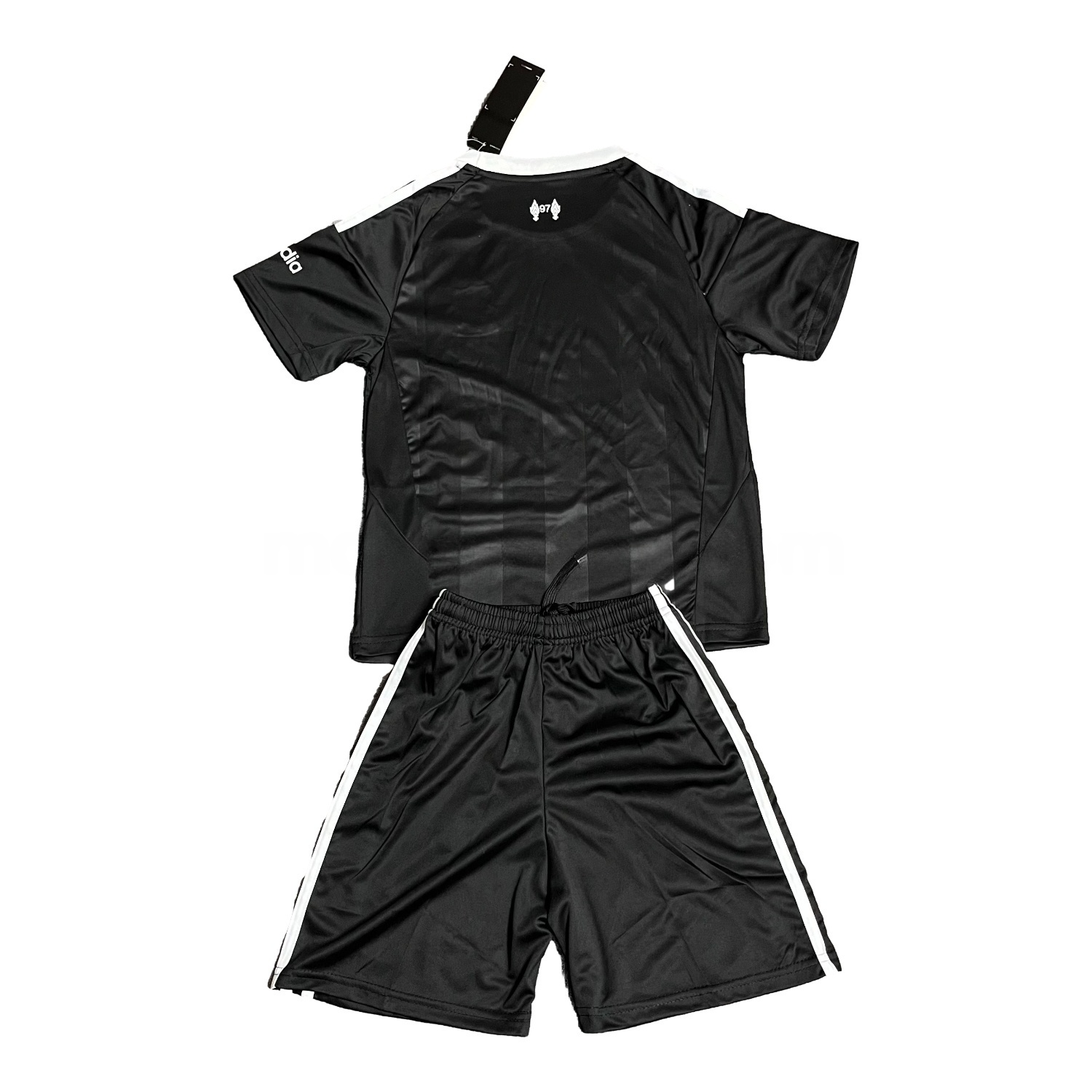 Liver.pool 25-26 Trefoil Black Goalkeeper Kids Kit - UnitedFutballJersey