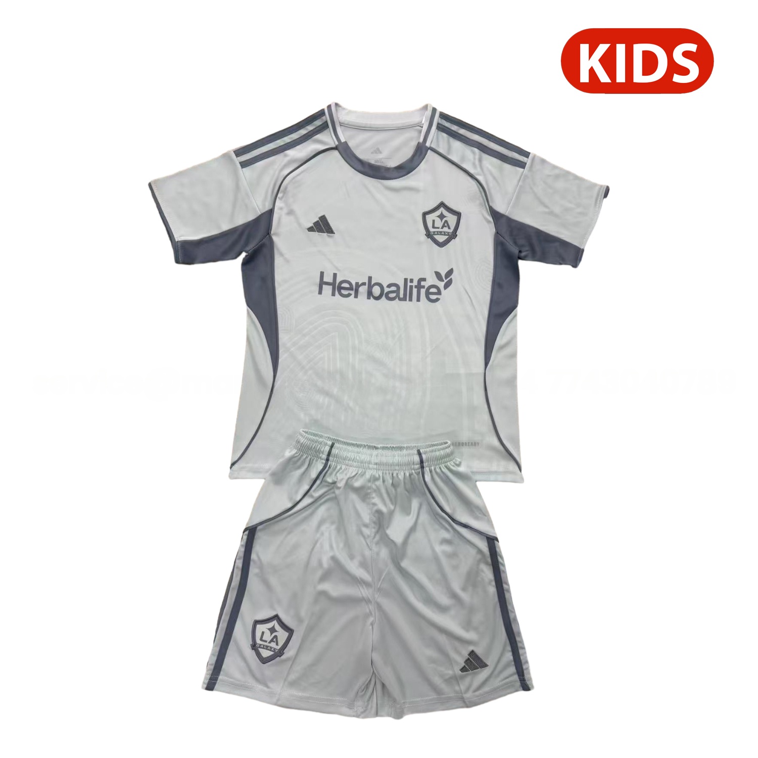 LA Galaxy 25-26 Pre-Match Training Kids Kit - UnitedFutballJersey