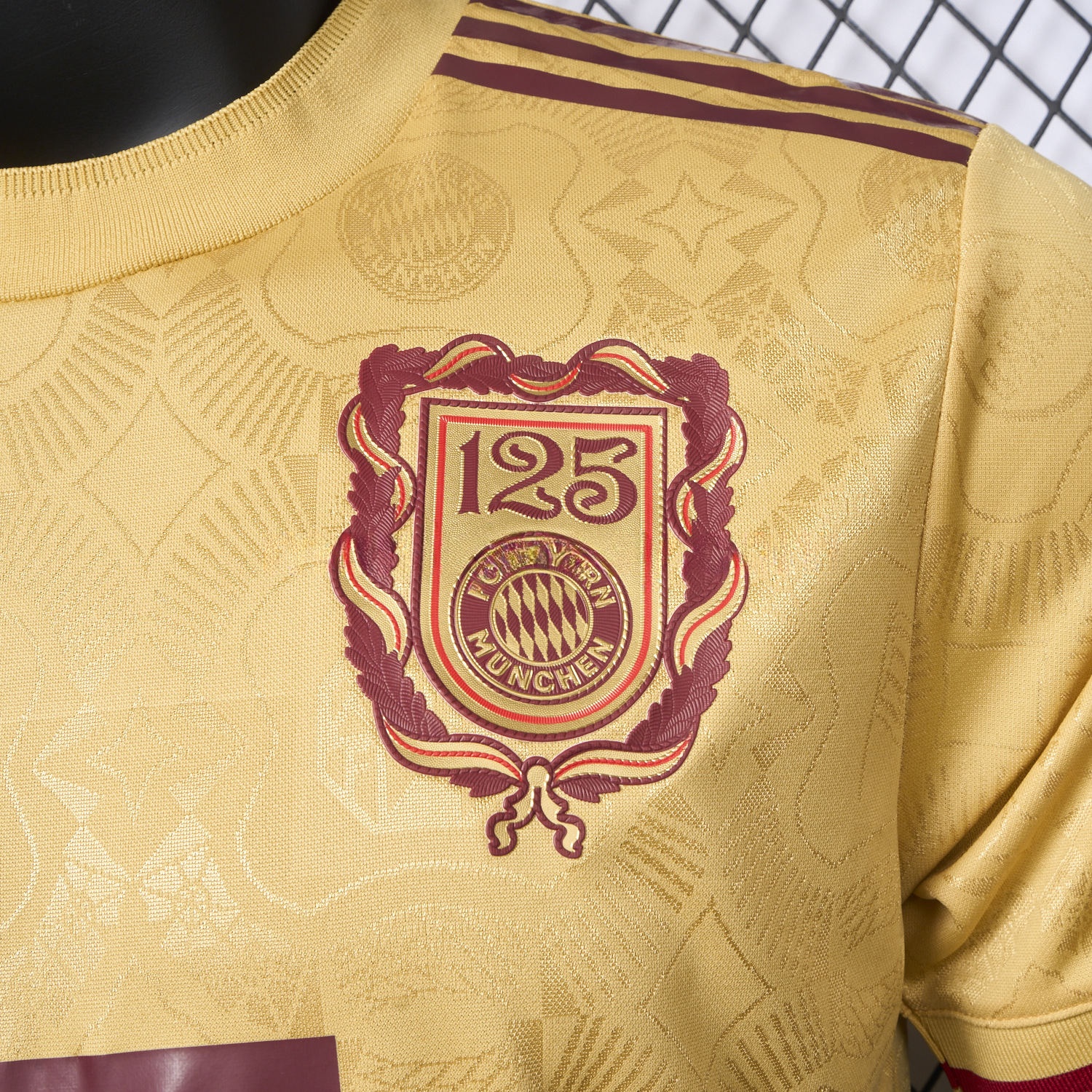 Bayern Munich 2025 Golden 125th Anniversary Jersey - Player Version - UnitedFutballJersey
