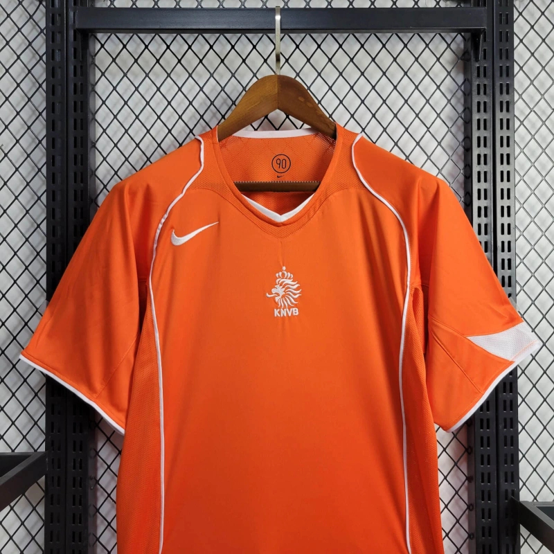 Retro Netherlands 2004 Home Stadium Jersey - UnitedFutballJersey
