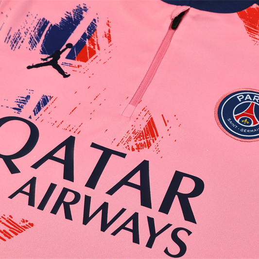 Paris Saint-Germain PSG 24-25 Long Sleeve Training Set - Pink - UnitedFutballJersey
