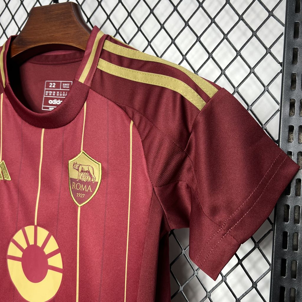 AS Roma 24-25 Home Stadium Kids Kit - UnitedFutballJersey