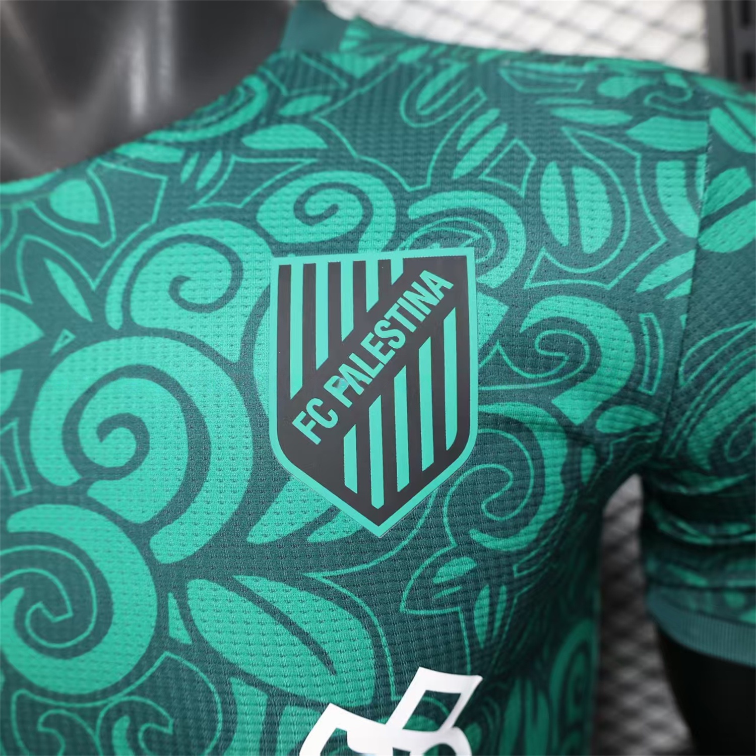 Club Deportivo Palestino Palestine 25-26 Green Flowers Jersey - Player Version - UnitedFutballJersey
